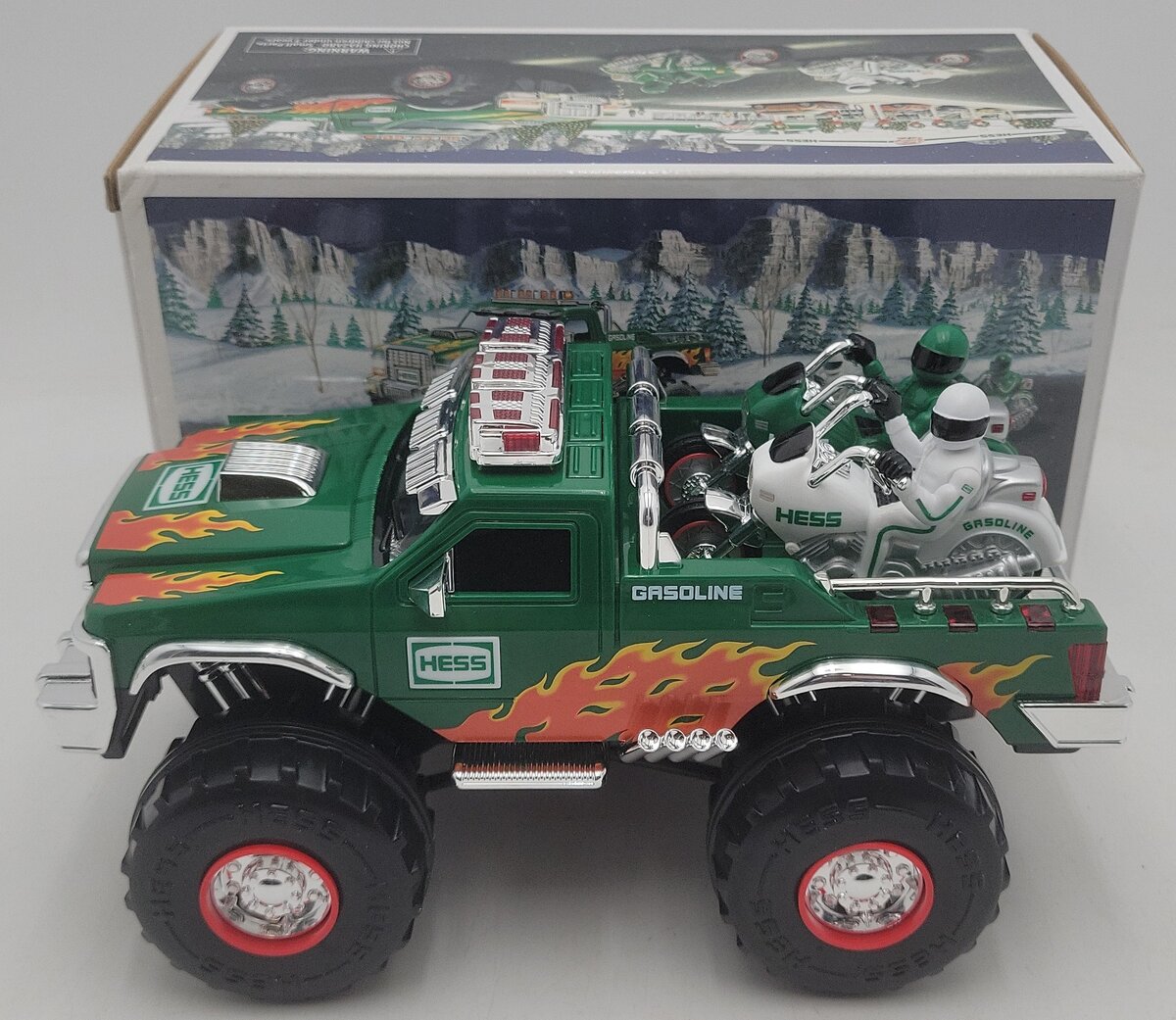 Hess 2007 Diecast Monster Truck w/Motorcycles EX/Box
