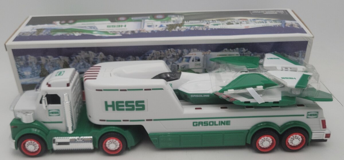 Hess 2010 Diecast Toy Truck and Jet w/Real Lights & Launch Ramp EX/Box