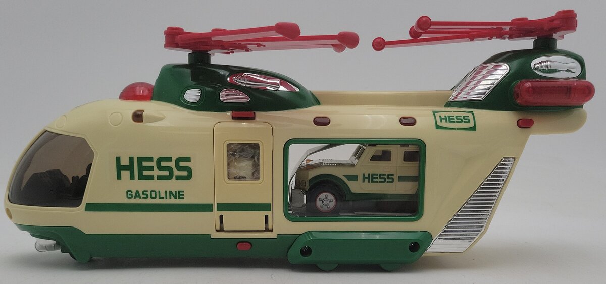 Hess Heli-Carrier W/ Jeep & Motorcycle EX/Box