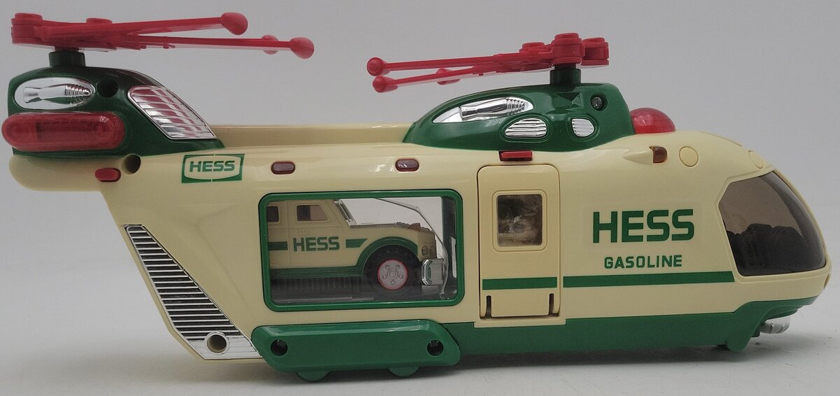 Hess Heli-Carrier W/ Jeep & Motorcycle EX/Box