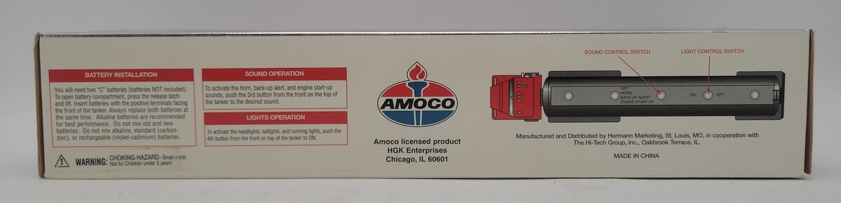 Amoco 1998 Standard Toy Tanker Truck w/Lights and Sounds NIB