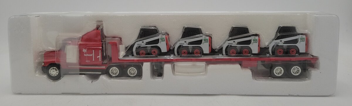 Bobcat 6900383 Flatbed Tractor Trailer w/ 4 Bobcat Loaders NIB