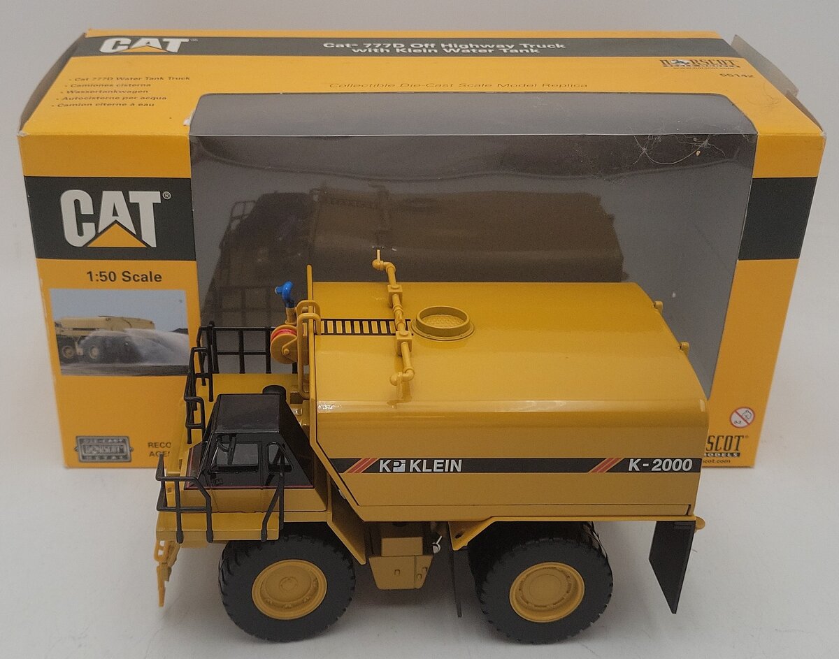 Norscot 55142 1:50 DieCast Caterpillar 777D Off Highway Truck w/Klein Water Tank EX/Box