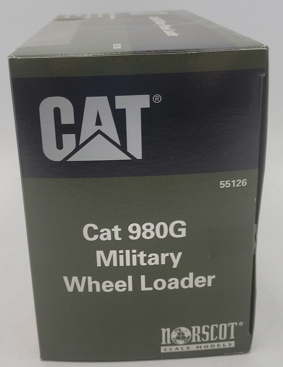 Norscot 55126 1:50 Scale Diecast Caterpillar 980G Military Wheel Loader EX/Box