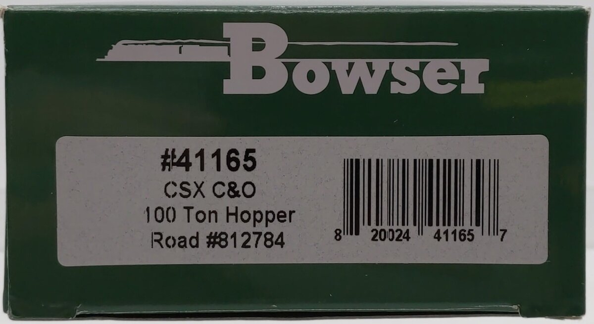 Bowser 41165 HO CSX/B&O 100-Ton 3-Bay Hopper Executive Line #812784 LN/Box