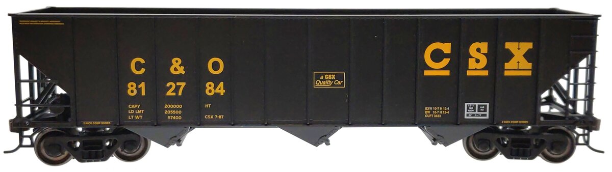 Bowser 41165 HO CSX/B&O 100-Ton 3-Bay Hopper Executive Line #812784 LN/Box