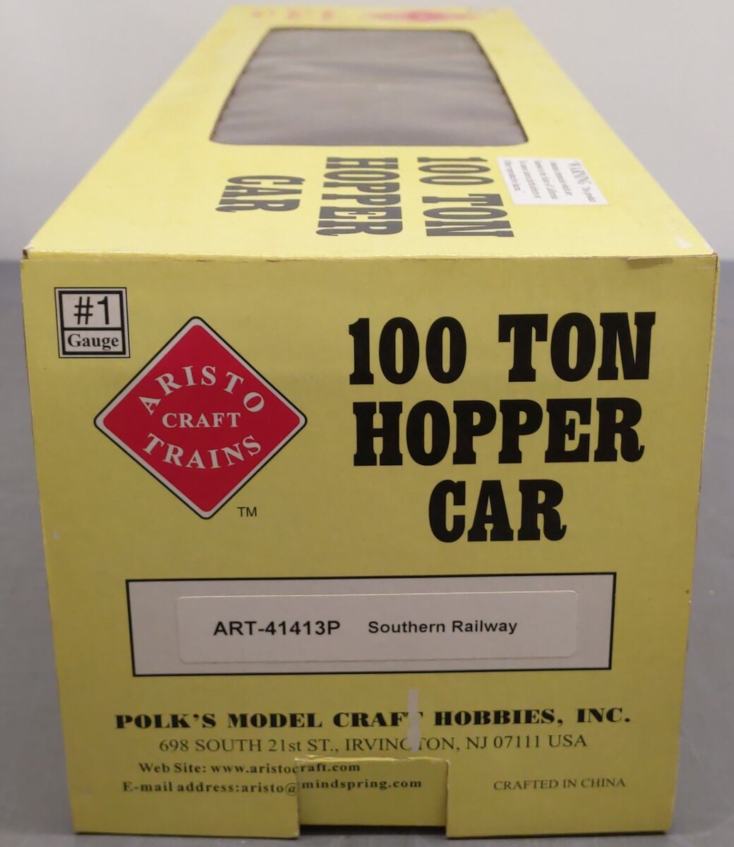 Aristo-Craft 41413P G Scale Southern 3 Bay 100 Ton Hopper #360105 EX/Box