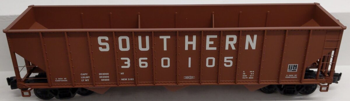 Aristo-Craft 41413P G Scale Southern 3 Bay 100 Ton Hopper #360105 EX/Box