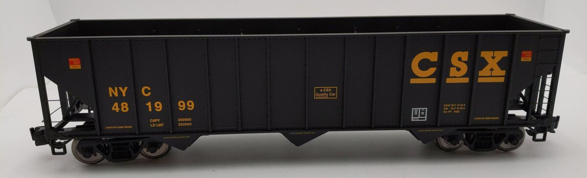 Aristo-Craft ART-41488PC-D G Scale CSX 100 Ton Hopper #481999 NIB
