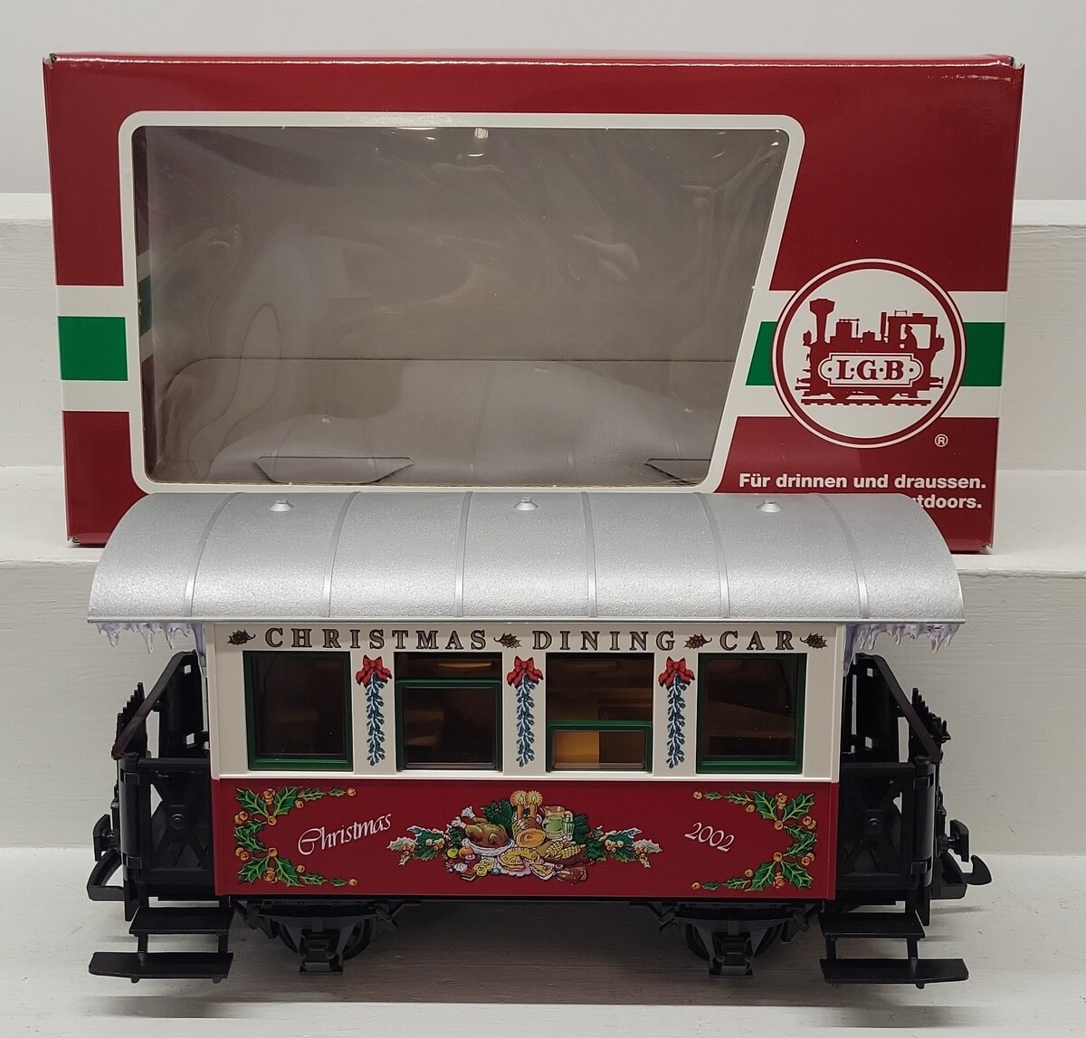 LGB 33130 G Scale Christmas 2002 Dining Car EX/Box