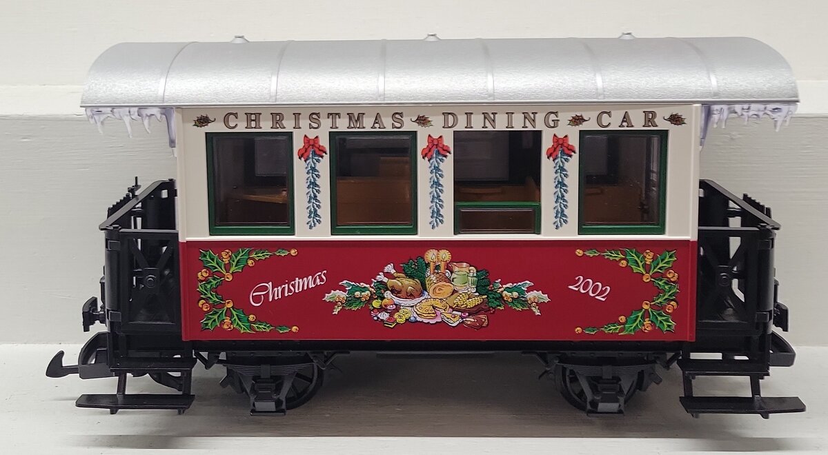 LGB 33130 G Scale Christmas 2002 Dining Car EX/Box