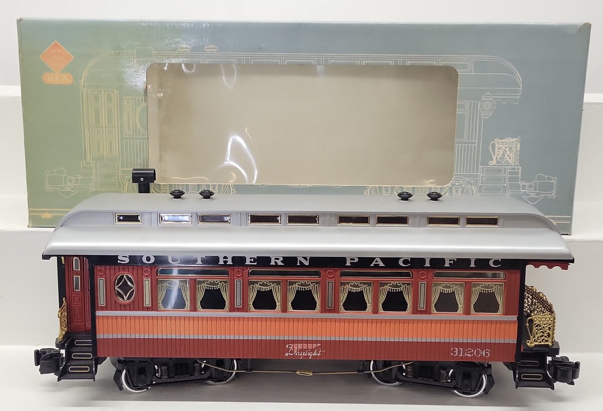 Aristo-Craft 31206 G Scale Southern Pacific Observation Car w/ Metal Wheels EX/Box