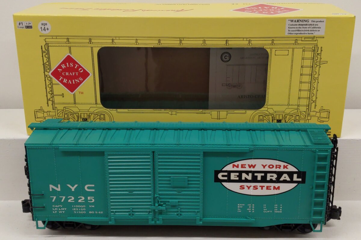 Aristo-Craft 45105 NYC 40' Double Door Boxcar #77225 EX/Box