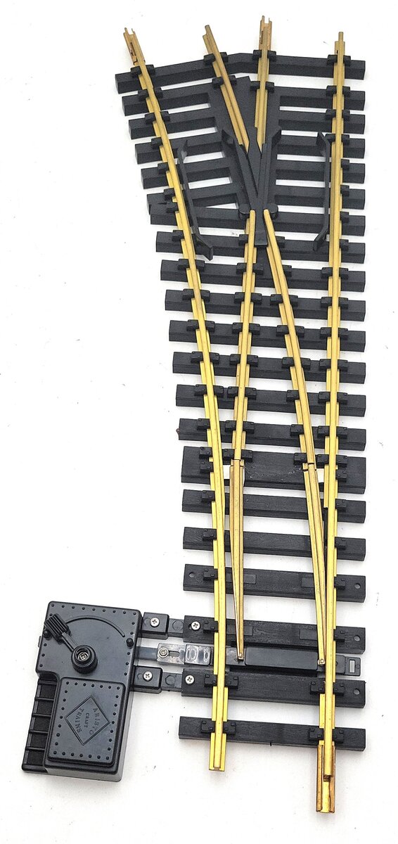 Aristo-Craft 30380 G Brass Left Hand 10' Wide Radius Manual Switch Turnout LN/Box