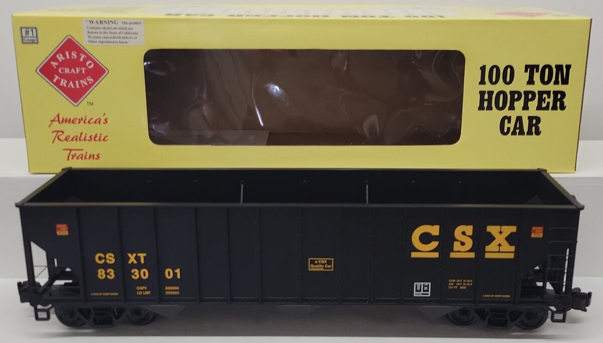 Aristo-Craft 41488PC-A CSX 100 Ton Hopper Car #833001 EX/Box