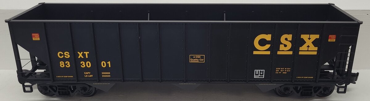 Aristo-Craft 41488PC-A CSX 100 Ton Hopper Car #833001 EX/Box