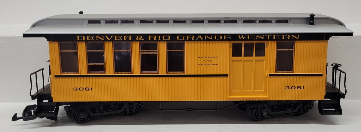 LGB 3081 G Scale Denver & Rio Grande Western Combine Passenger Car EX/Box