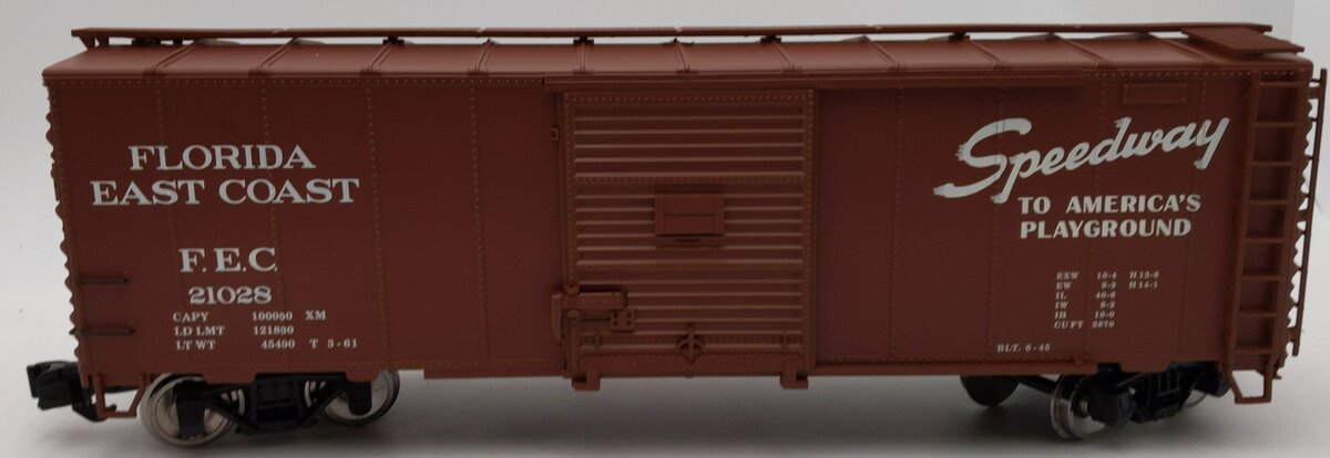 Aristo-Craft Art-46082X-2 G Scale Florida East Coast Steel Boxcar #21028 NIB