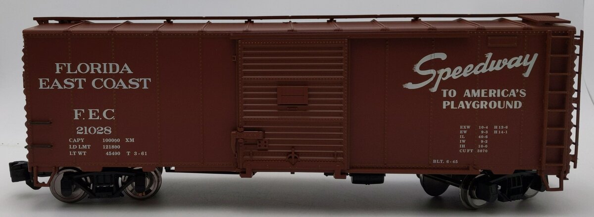 Aristo-Craft Art-46082X-2 G Scale Florida East Coast Steel Boxcar #21028 NIB