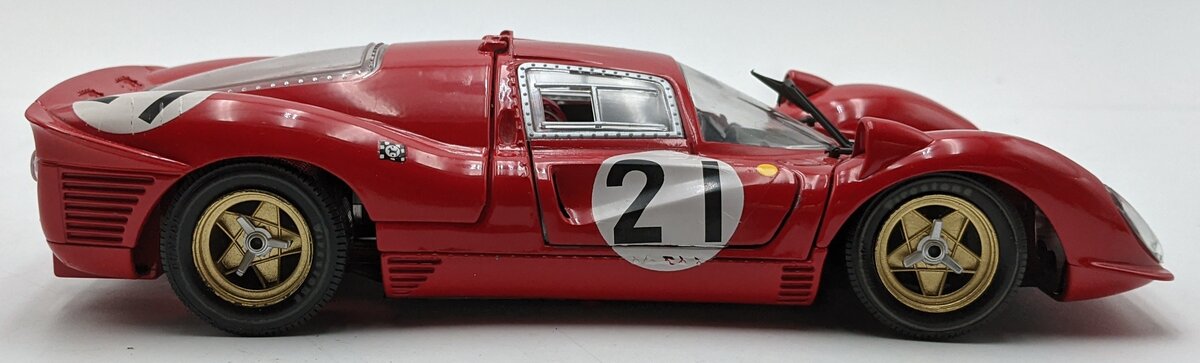 Jouef 1:18 Scale Diecast Ferrari 330 P4 Car #21 Red VG