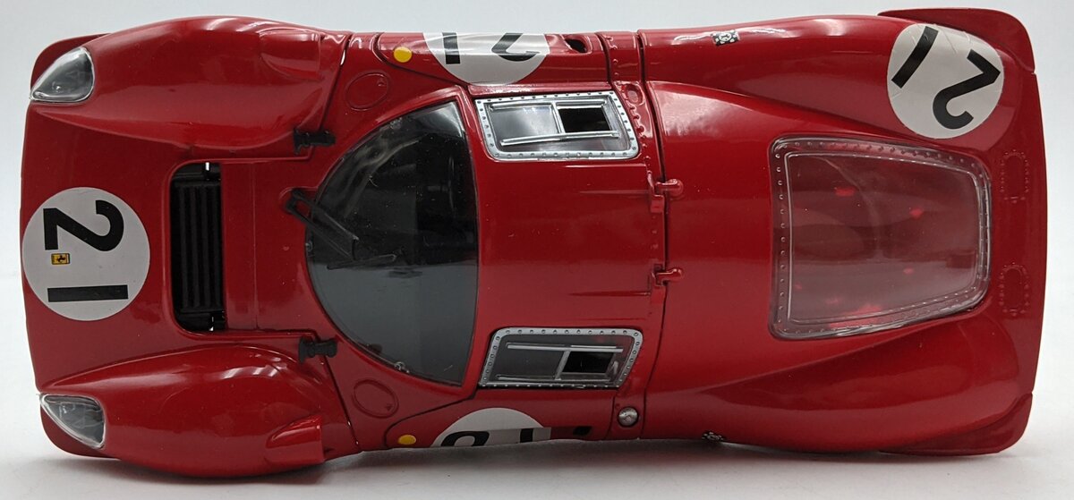 Jouef 1:18 Scale Diecast Ferrari 330 P4 Car #21 Red VG
