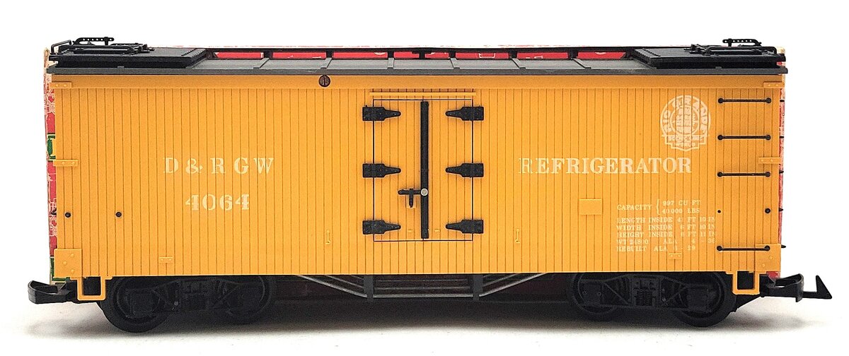 LGB 4064 G Scale D&RGW Woodside Refrigerator Car EX/Box