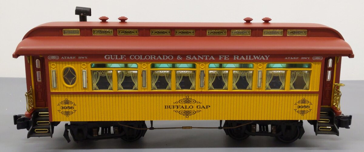Aristo-Craft 31005 G Scale GC&SF "Buffalo Gap" Passenger Car w/Sound&Smoke #3956 EX/Box