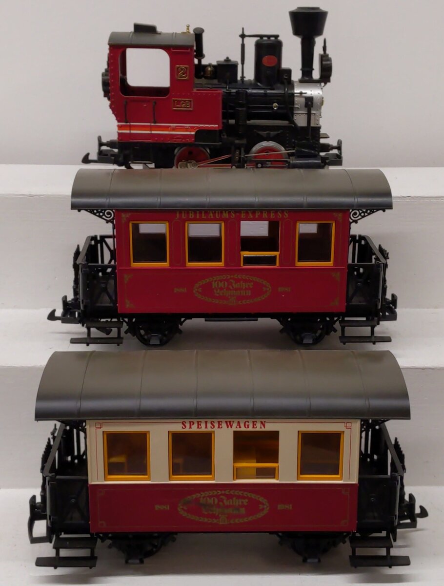 LGB 100 Jahre Lehmann G Gauge Steam Train Set VG/Box