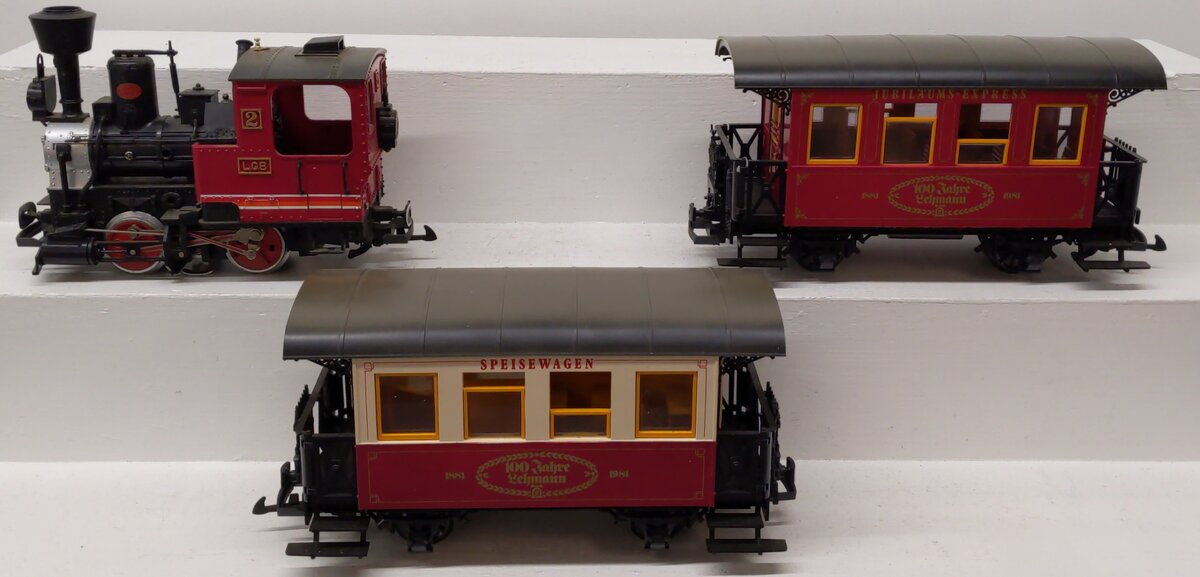 LGB 100 Jahre Lehmann G Gauge Steam Train Set VG/Box