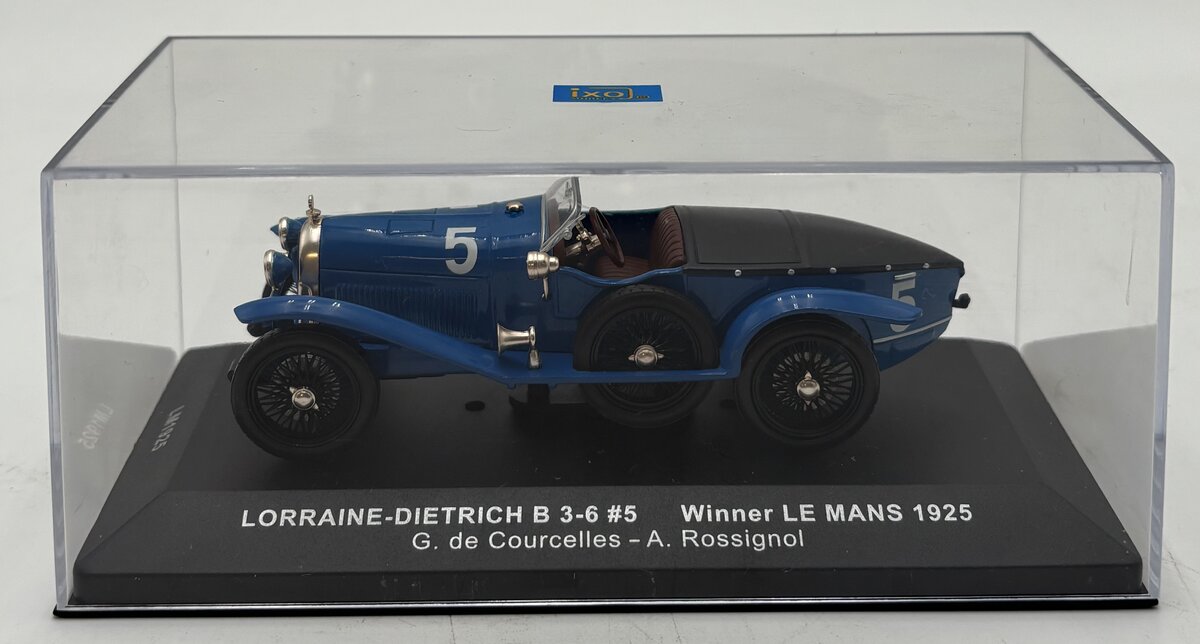 IXO Models LM1925 1:43 Lorraine-Dietrich B 3-6 #5 Winner Le Mans 1925 LN