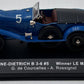 IXO Models LM1925 1:43 Lorraine-Dietrich B 3-6 #5 Winner Le Mans 1925 LN