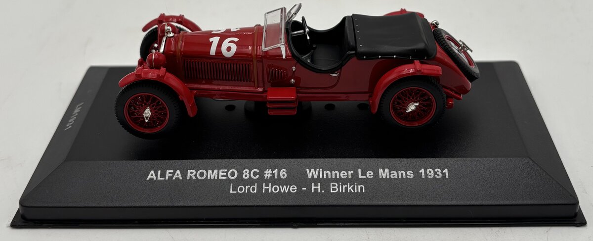 IXO LM1931 1:43 Diecast Alfa Romeo 8C #16 Winner Le Mans 1931 LN