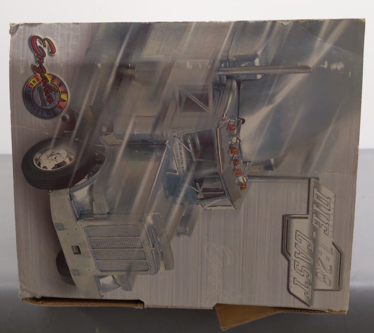 Enzaka 2821 1:28 Scale Diecast Construction Semi-Tractor with Trailer EX/Box