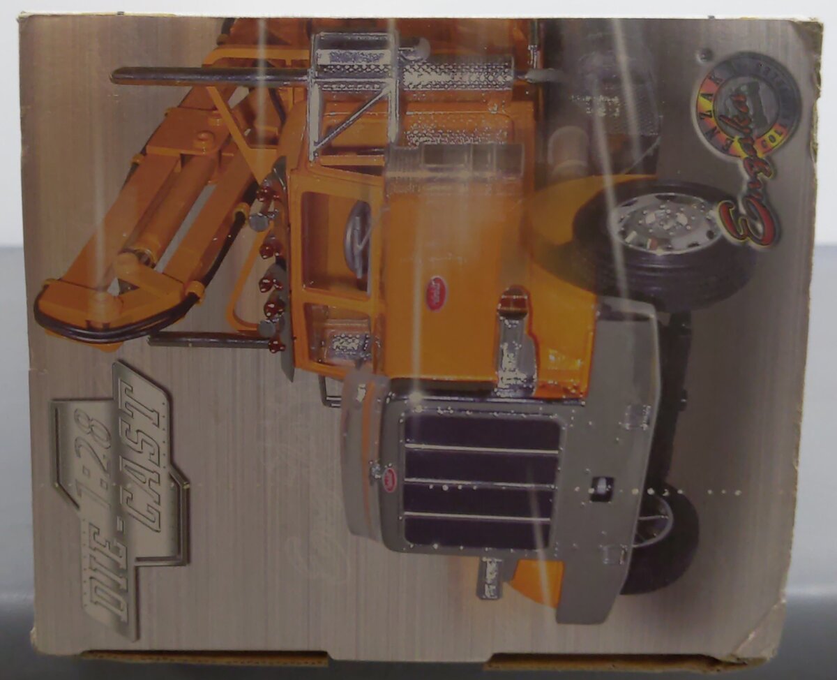 Enzaka 2821 1:28 Scale Diecast Construction Semi-Tractor with Trailer EX/Box