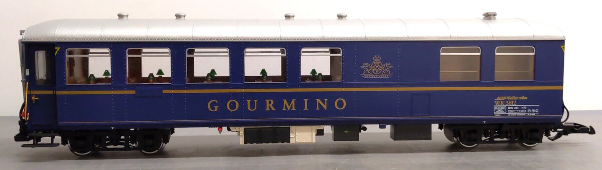 LGB 30520 G RhB Gourmino Dining Car #WR 3812 EX/Box
