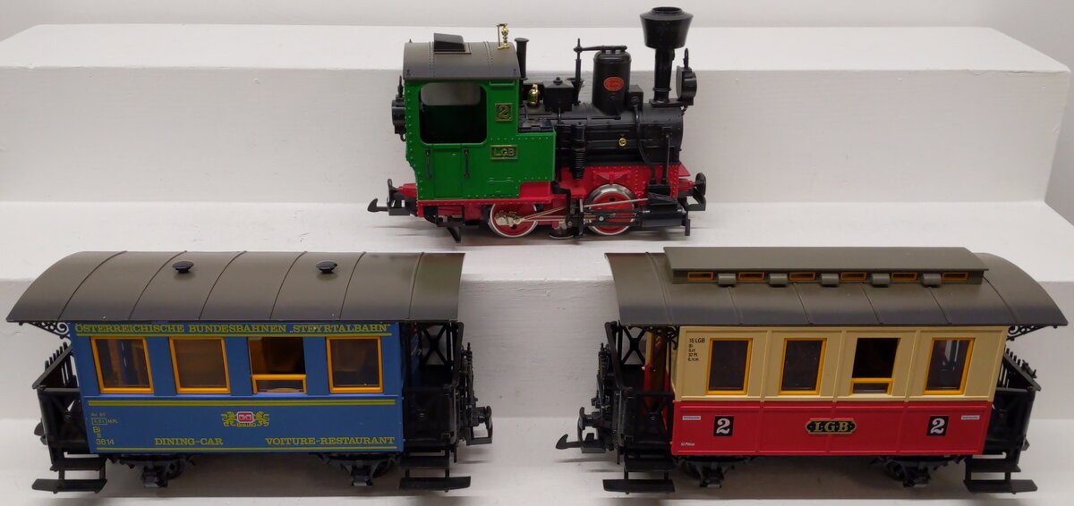 LGB 20301 G Scale Steam Passenger Train Set #2 EX/Box
