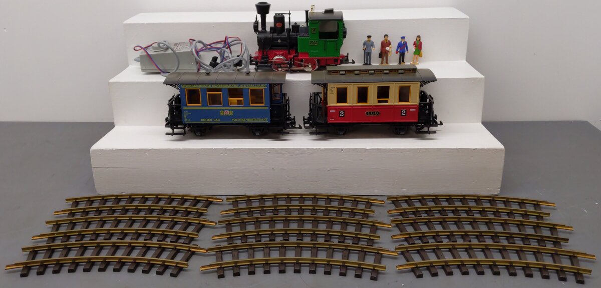 LGB 20301 G Scale Steam Passenger Train Set #2 EX/Box