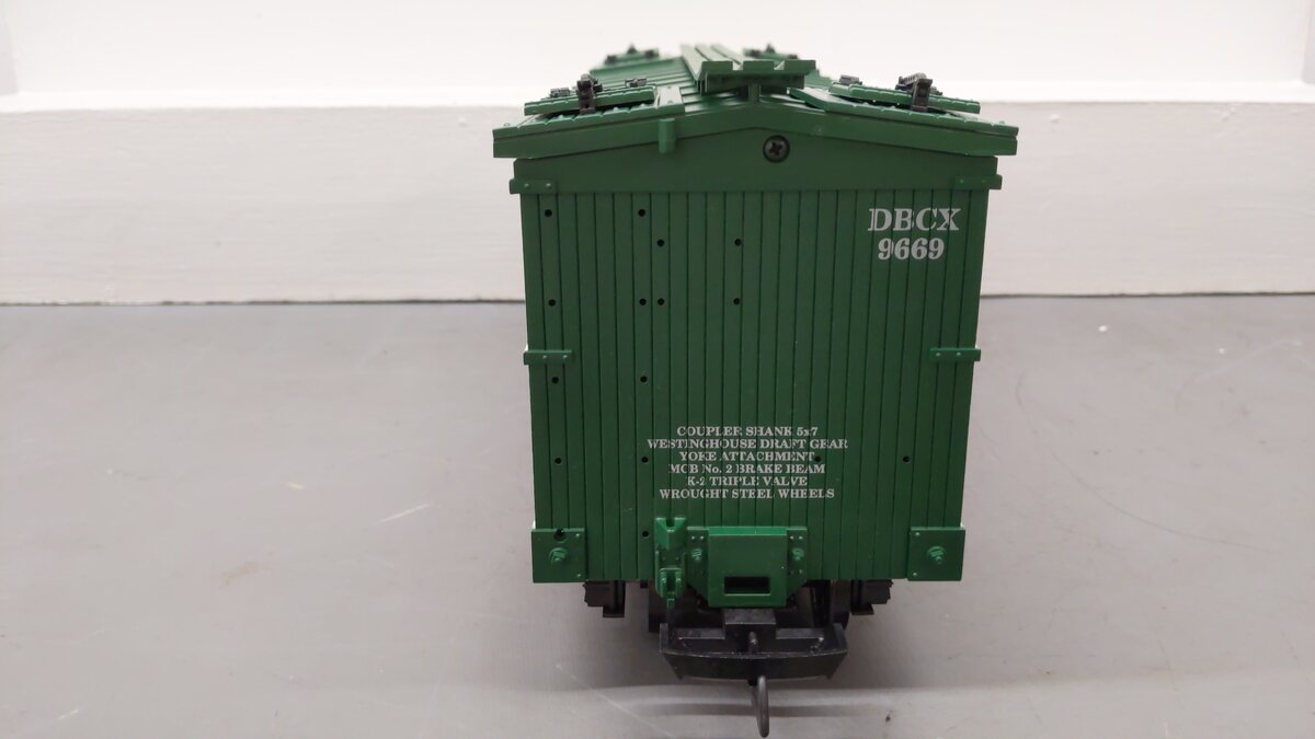 USA Trains R-16186 G Scale Dixie Beer Refrigerator Car #9669 EX/Box
