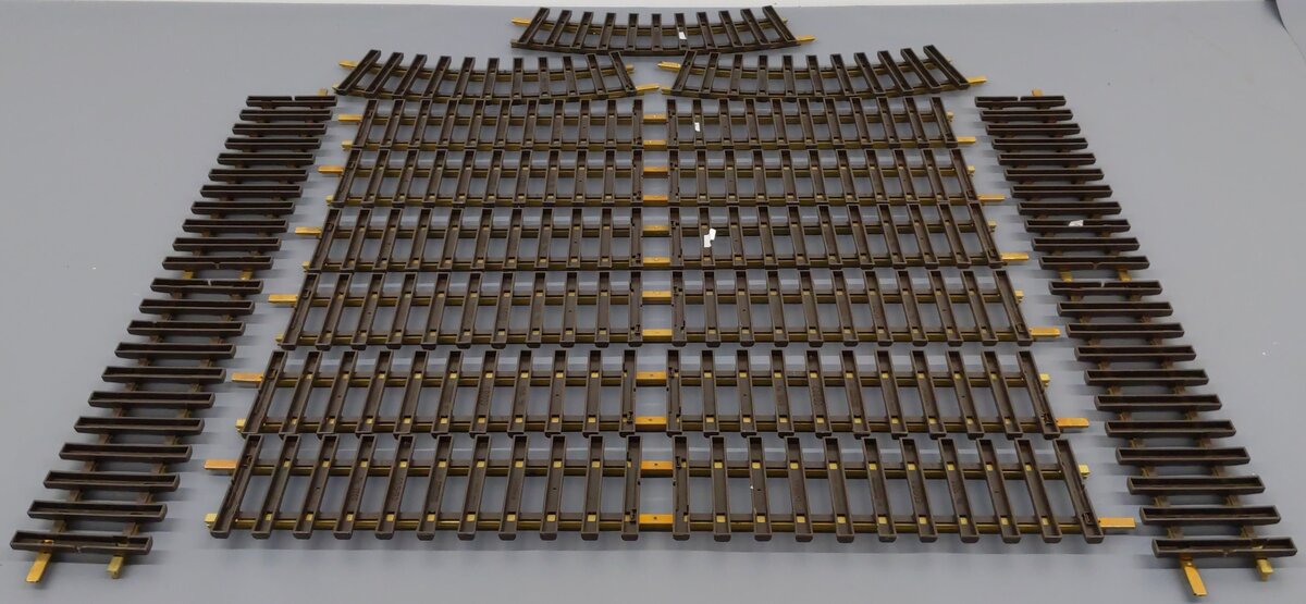 LGB G Scale Assorted Curved and Straight Brass Track Sections [11] VG
