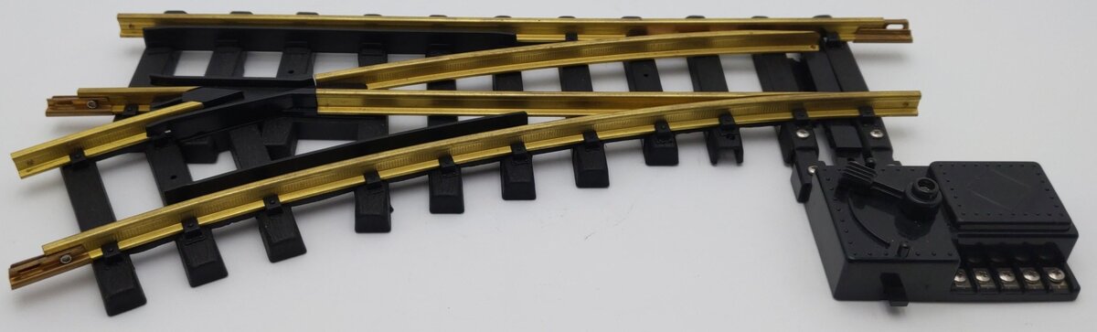 Aristo-Craft 11210 G Euro Brass Left Hand Manual Switch Turnout VG
