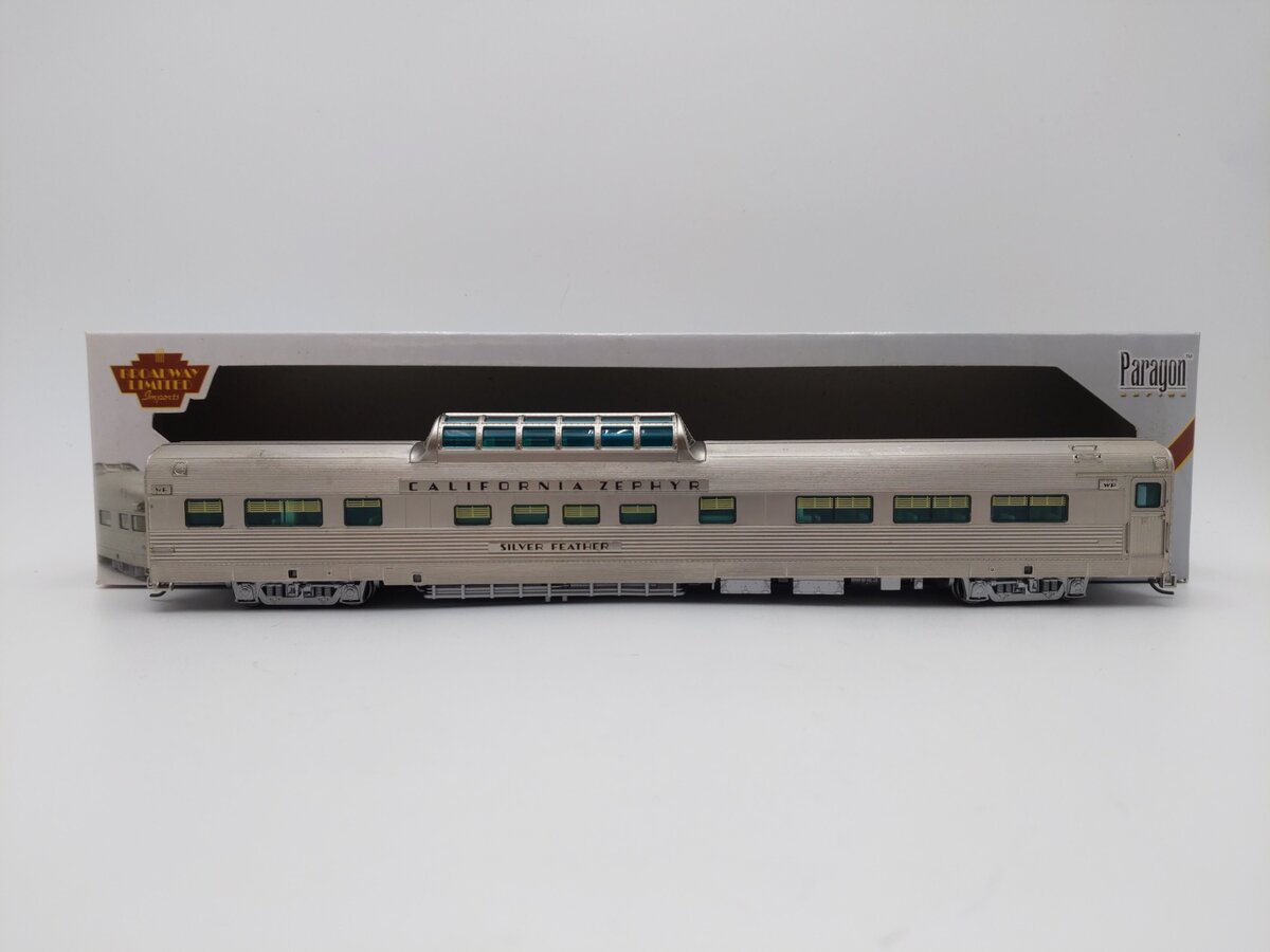 Broadway Limited 525 HO WP Cali Zephyr "Silver Feather" Vista Dome Car #812 EX/Box