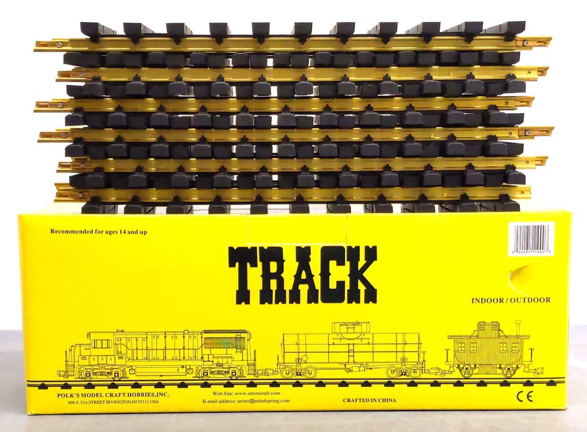 Aristo-Craft 11000 Euro Style Brass 12" Straight Track (12) EX/Box