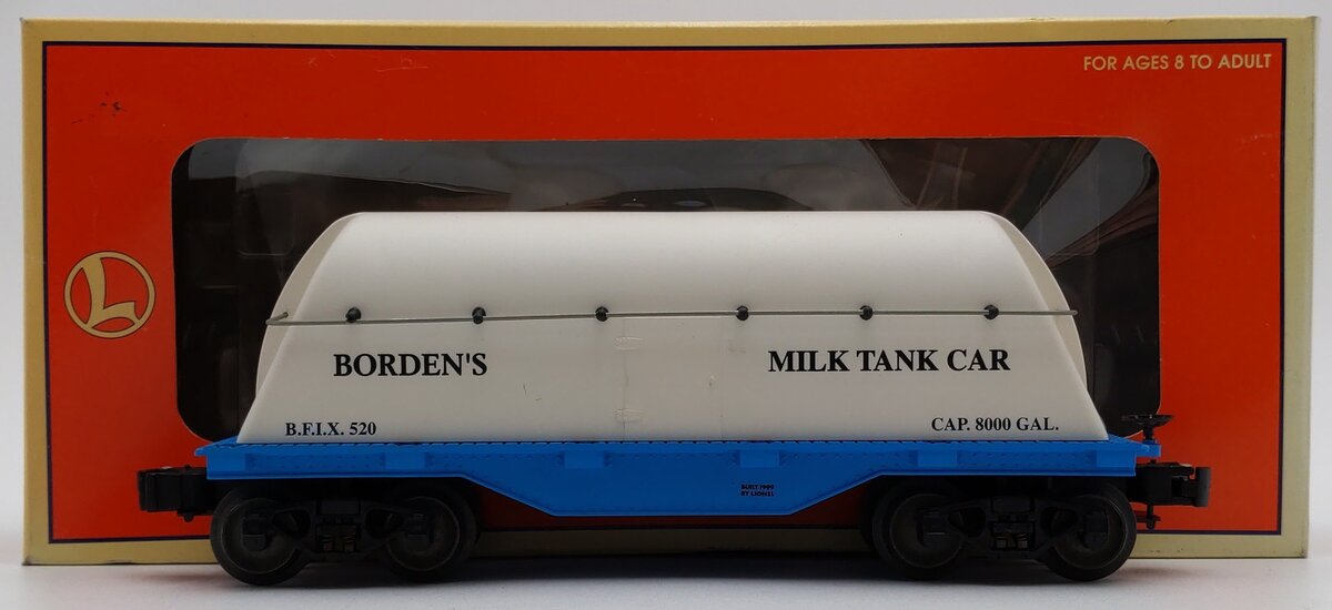 Lionel 6-19445 O Gauge Borden Milk Tank Car #520 VG/Box
