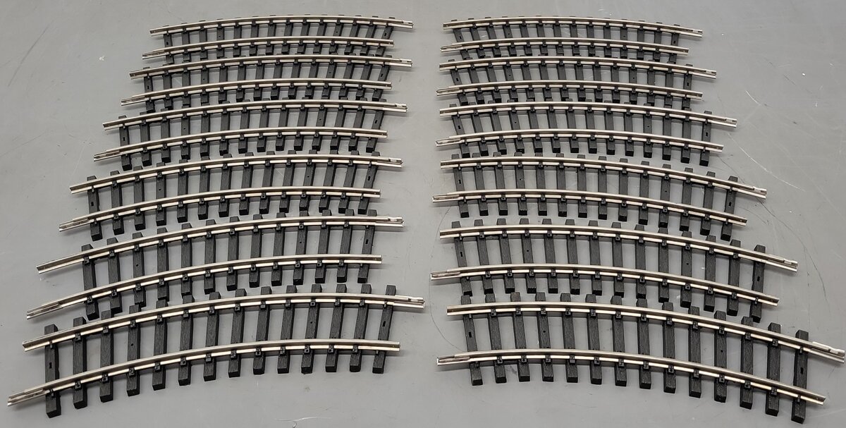 Aristo-Craft 20100 USA Stainless Steel 4' Curved Track [12] VG/Box
