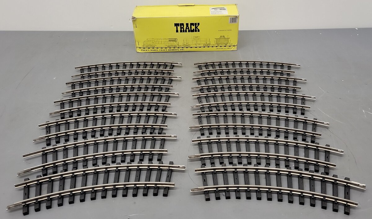 Aristo-Craft 20100 USA Stainless Steel 4' Curved Track [12] VG/Box