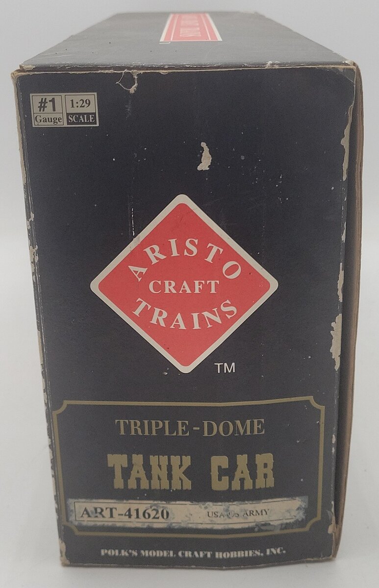 Aristo-Craft 41620 US Army Triple Dome Tank Car EX/Box
