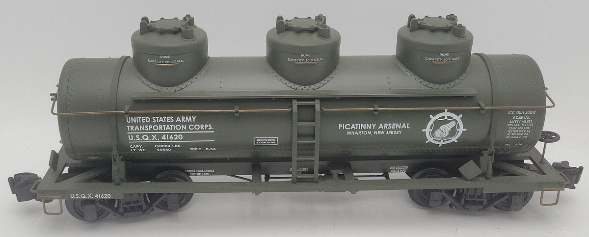 Aristo-Craft 41620 US Army Triple Dome Tank Car EX/Box