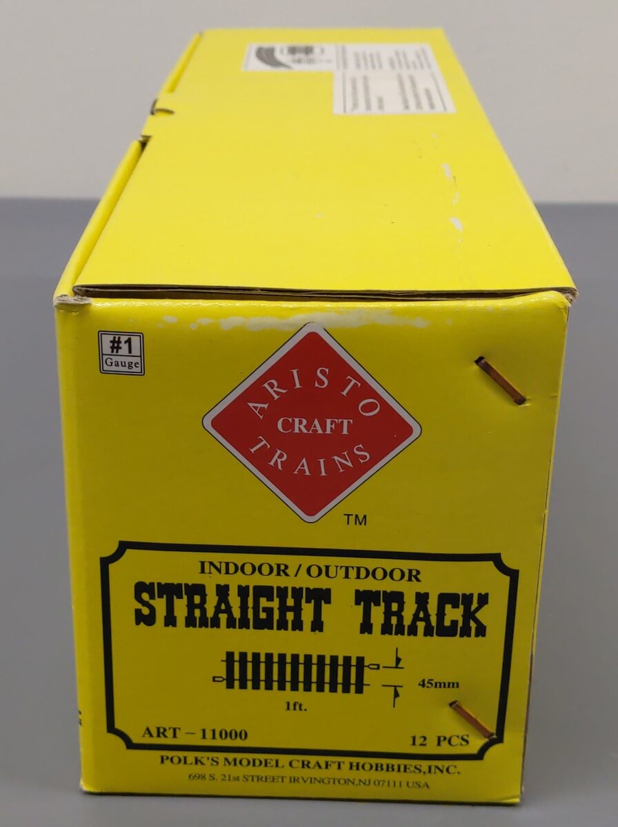 Aristo-Craft 11000 G Gauge Euro Style Brass 12" Straight Track [12] VG/Box