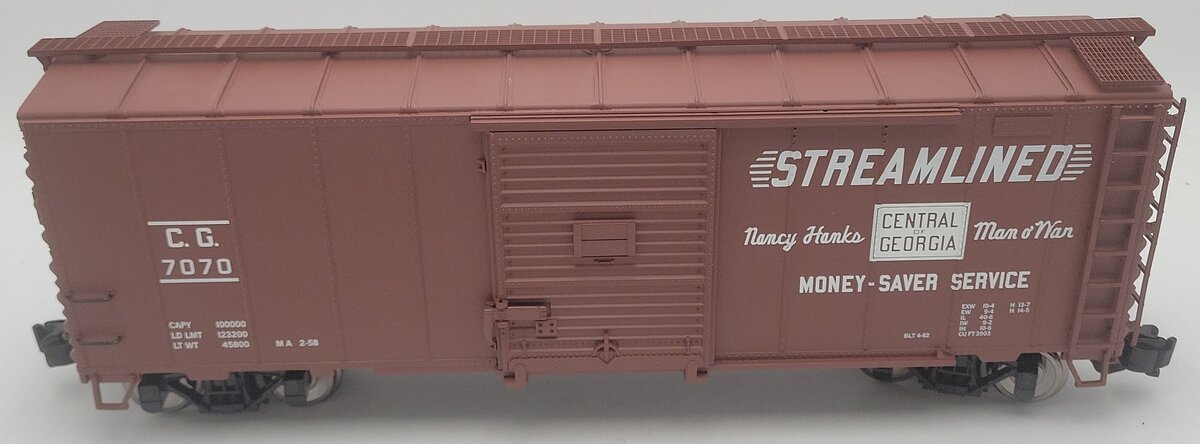 Aristo-Craft 46054S G Gauge Central of Georgia Boxcar #7070 EX/Box