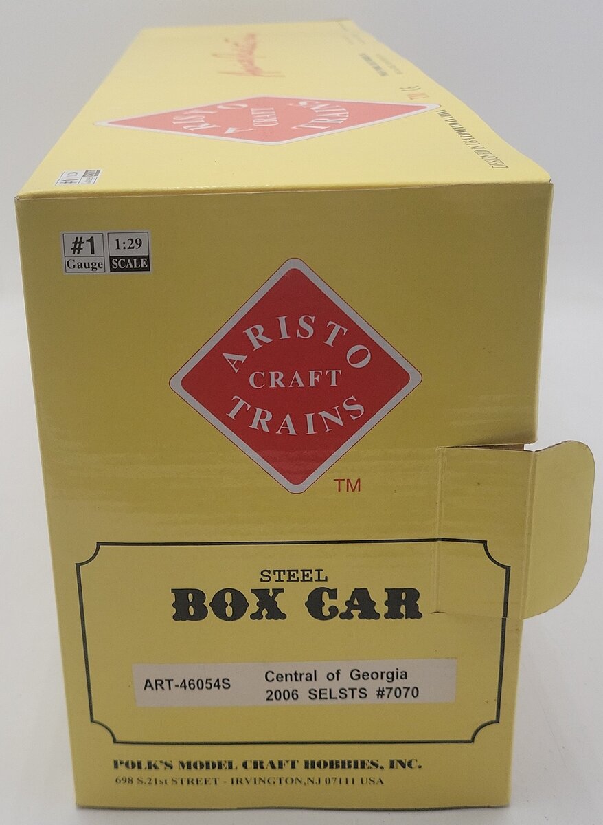 Aristo-Craft 46054S G Gauge Central of Georgia Boxcar #7070 EX/Box